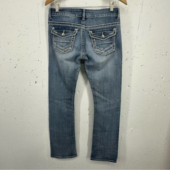 Stetson Women’s size 8 x 34 Tall Hollywood Bootcut Stretch Jeans - Picture 6 of 12